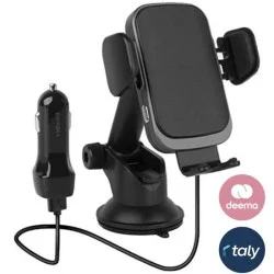 Energea WiMount Sense 2.0 Dashboard / Windscreen / Airvent Mount Wireless Car Charger - Black